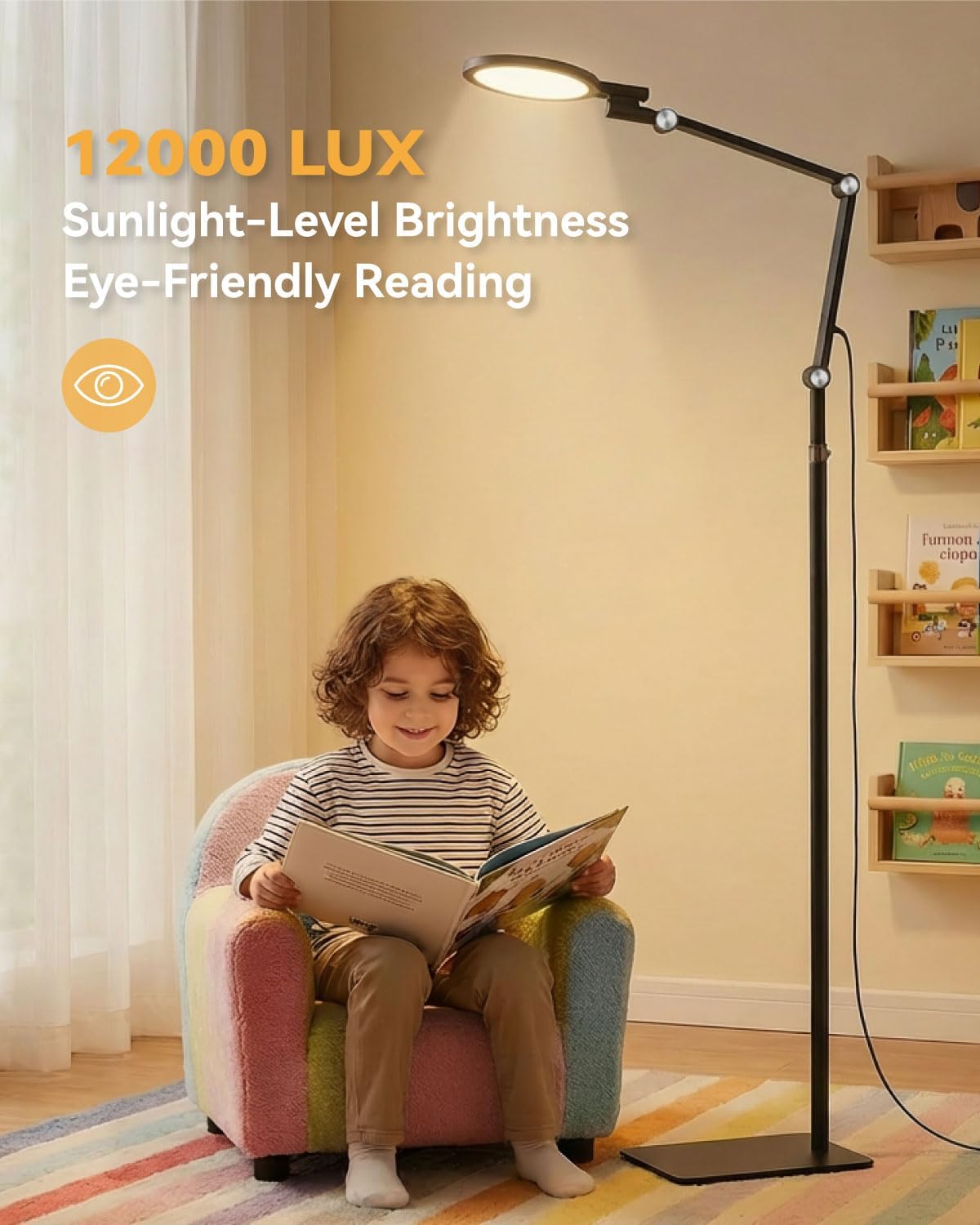 2-in-1 Light Therapy Lamp — 12000 Lux Happy Light & 670nm Red Light Therapy
