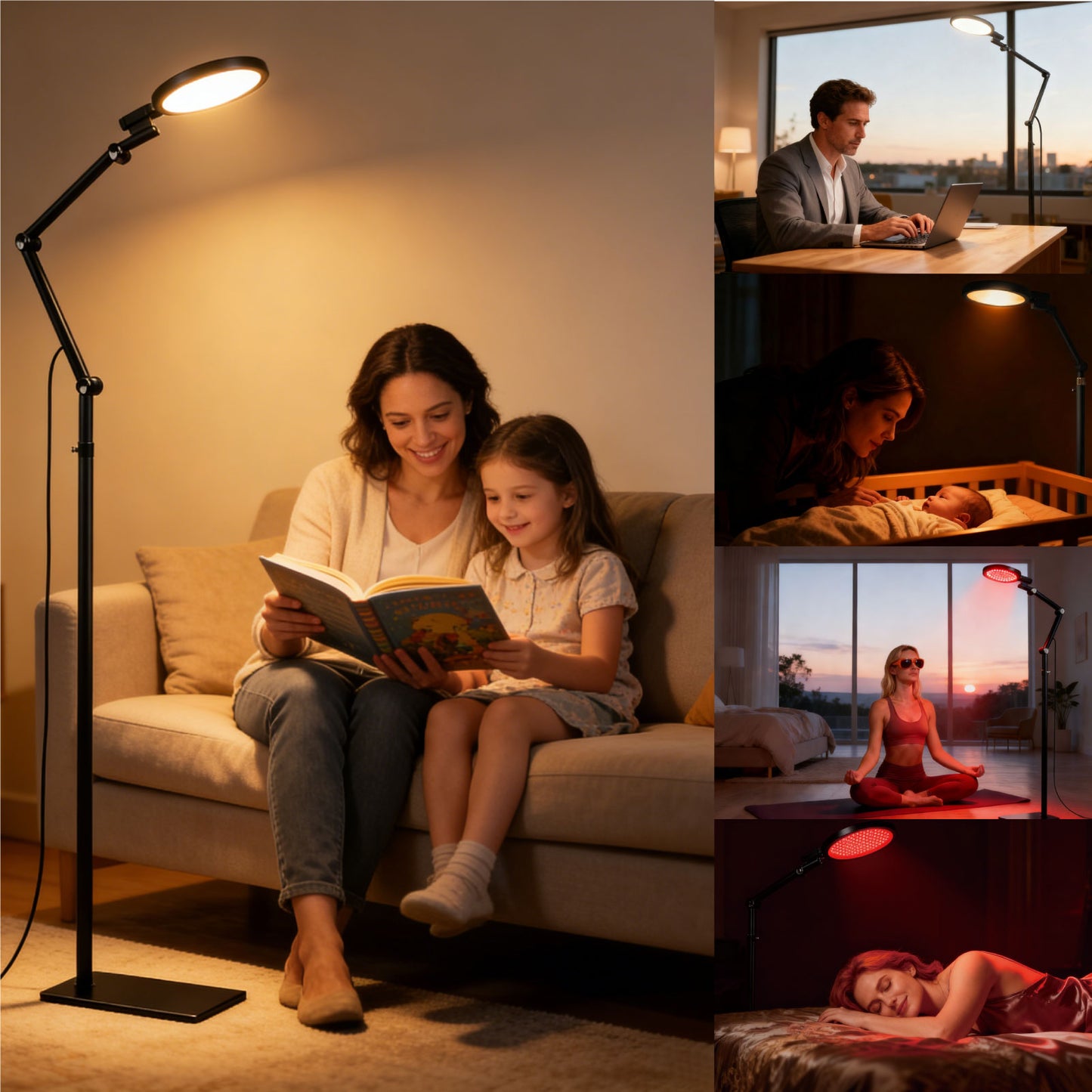 2-in-1 Light Therapy Lamp — 12000 Lux Happy Light & 670nm Red Light Therapy
