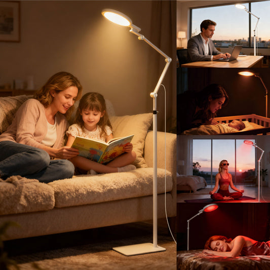 2-in-1 Light Therapy Lamp — 12000 Lux Happy Light & 670nm Red Light Therapy | Madewell Living
